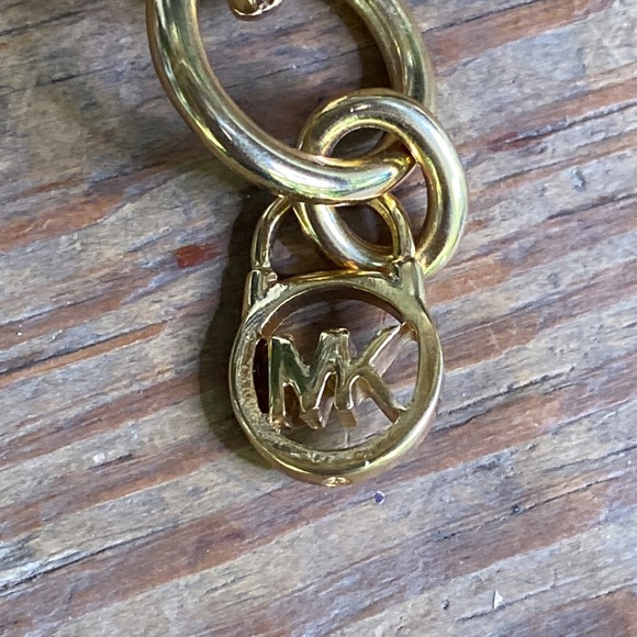 Michael Kors Goldtone Link Toggle Logo Branding Bracelet - Picture 14 of 16